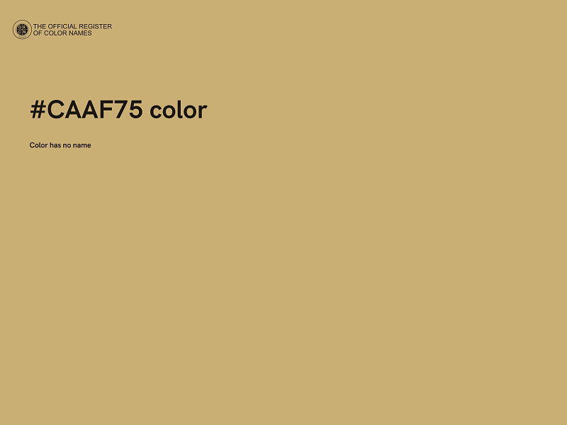 #CAAF75 color image