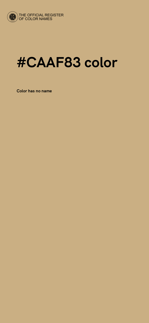 #CAAF83 color image