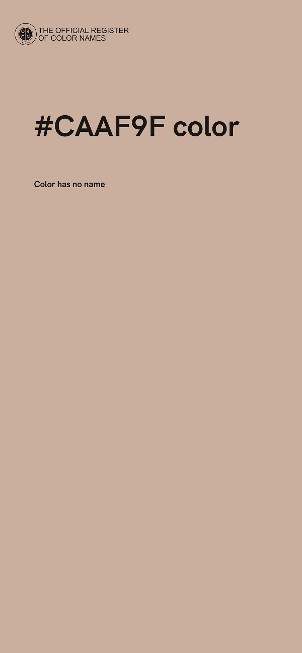 #CAAF9F color image