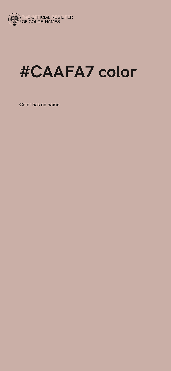 #CAAFA7 color image