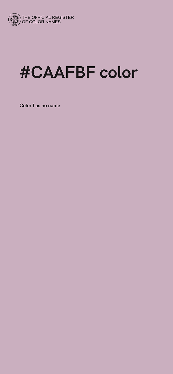 #CAAFBF color image