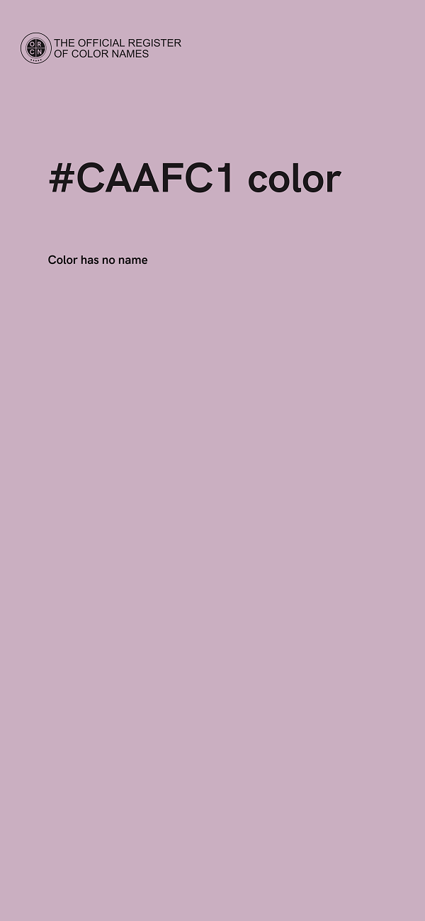 #CAAFC1 color image
