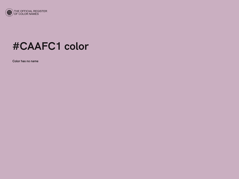 #CAAFC1 color image