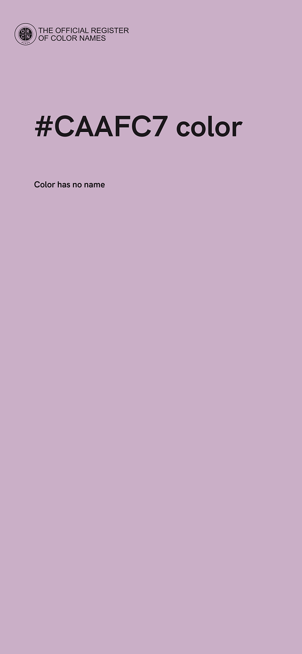 #CAAFC7 color image