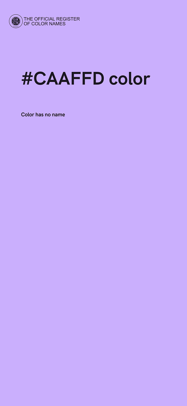 #CAAFFD color image