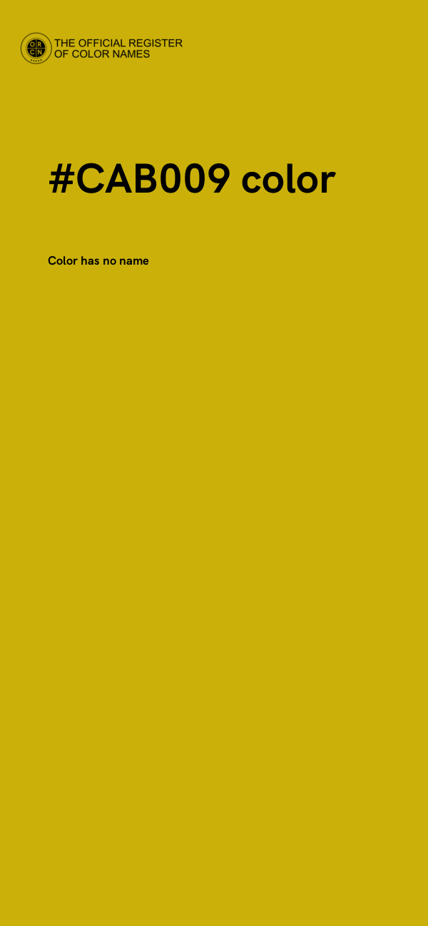#CAB009 color image