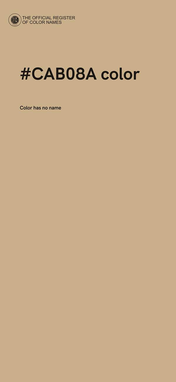 #CAB08A color image