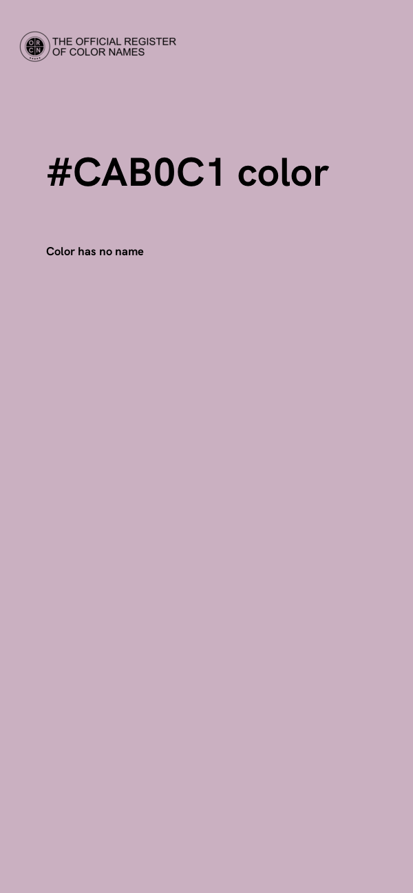 #CAB0C1 color image