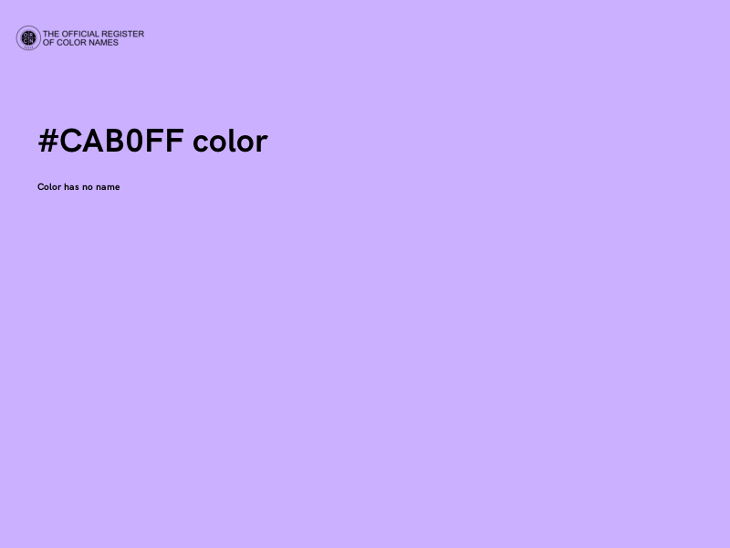 #CAB0FF color image