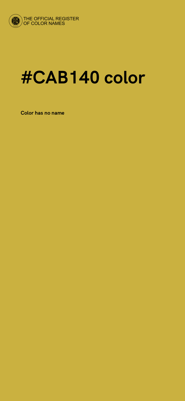 #CAB140 color image