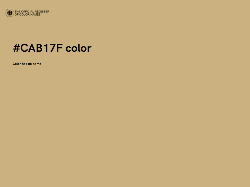 #CAB17F color image