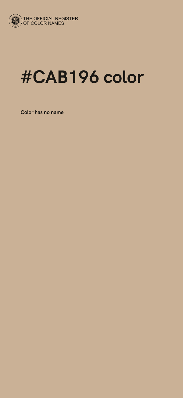 #CAB196 color image