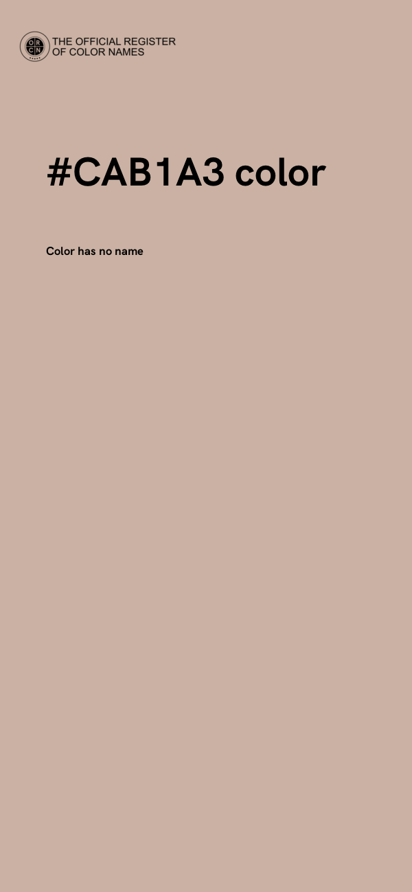 #CAB1A3 color image