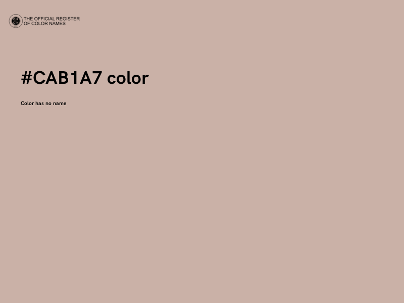 #CAB1A7 color image