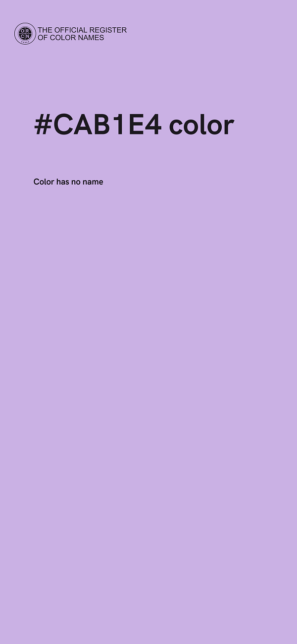 #CAB1E4 color image
