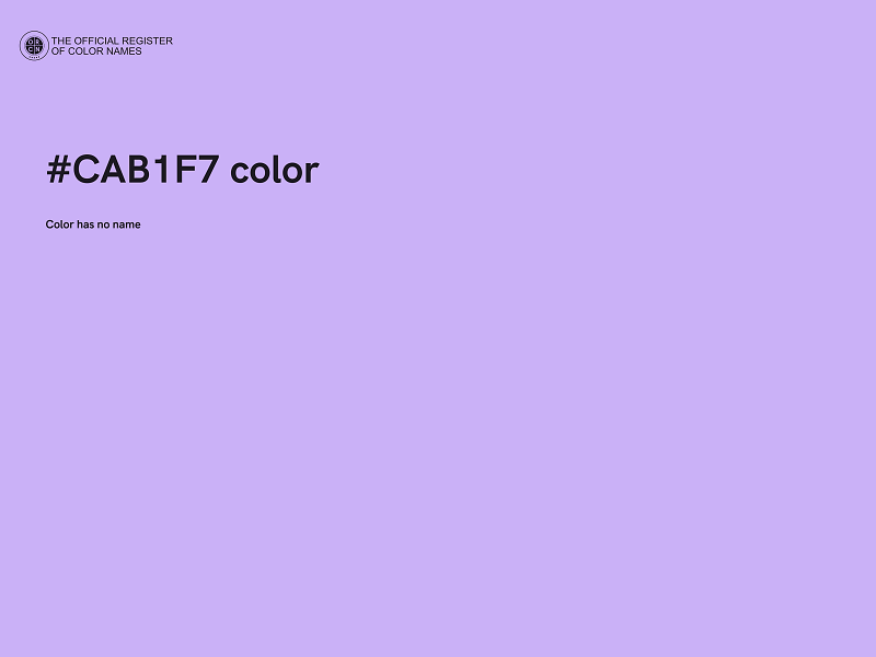 #CAB1F7 color image