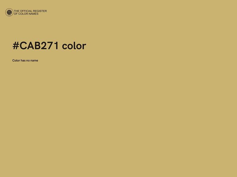 #CAB271 color image