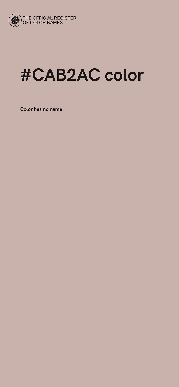 #CAB2AC color image