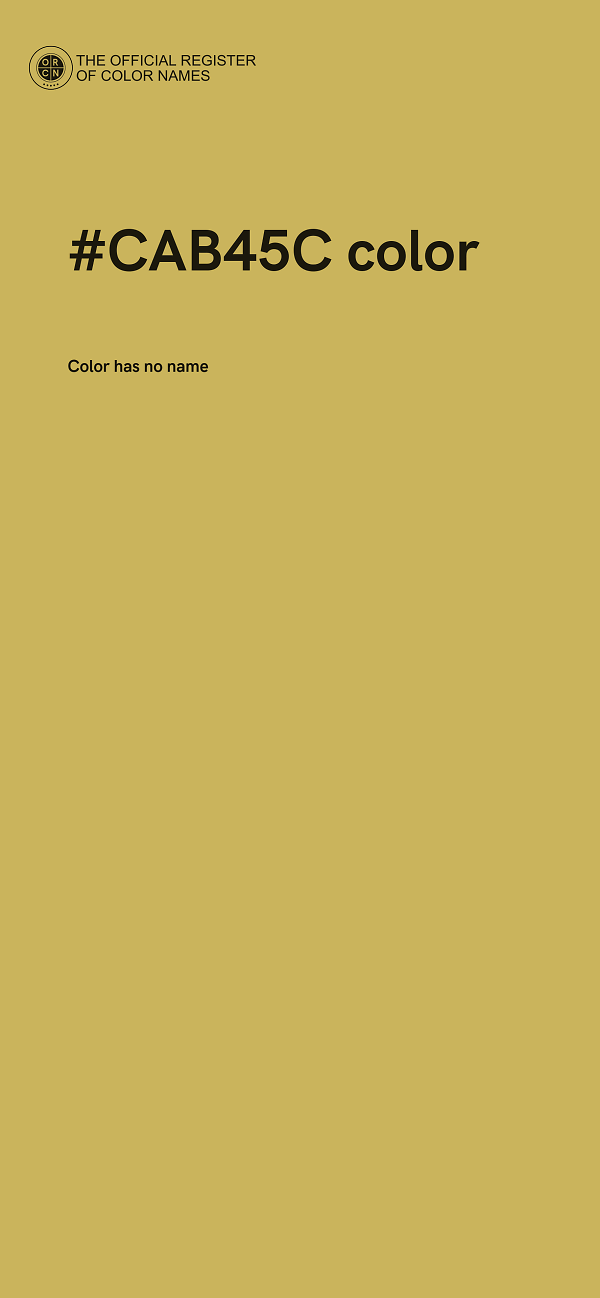#CAB45C color image