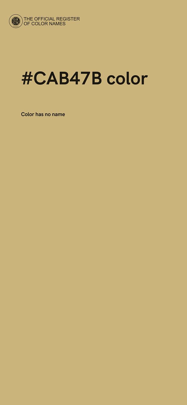 #CAB47B color image