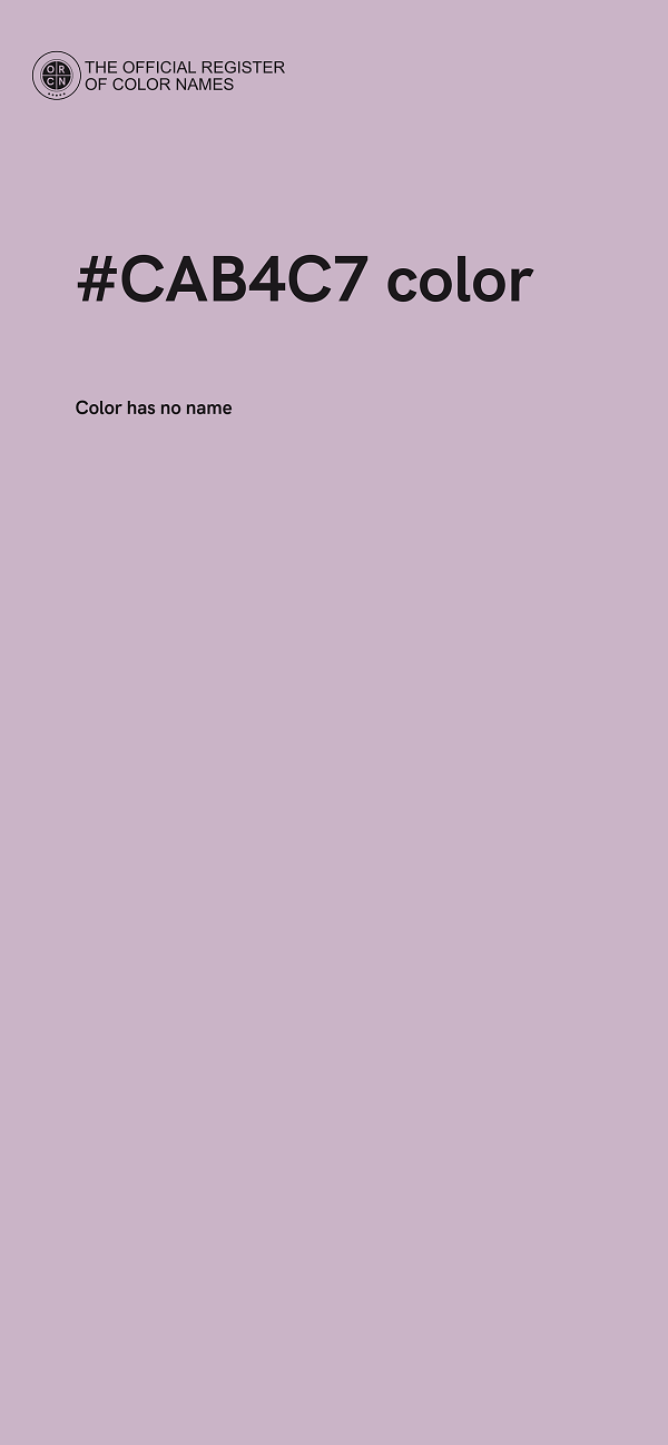 #CAB4C7 color image
