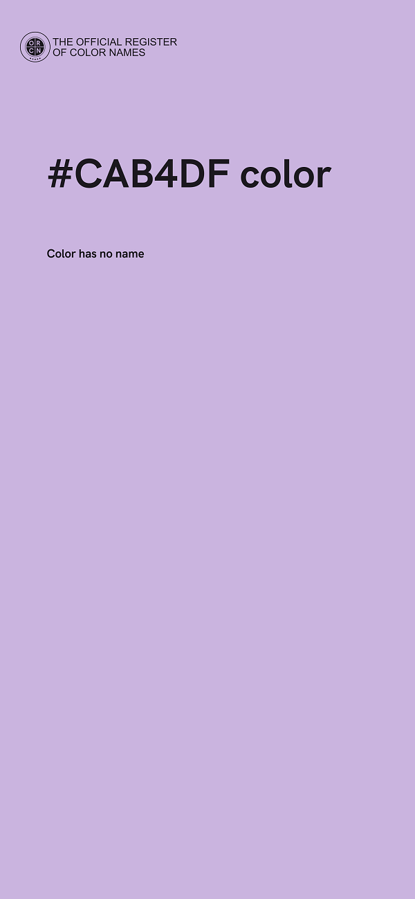 #CAB4DF color image