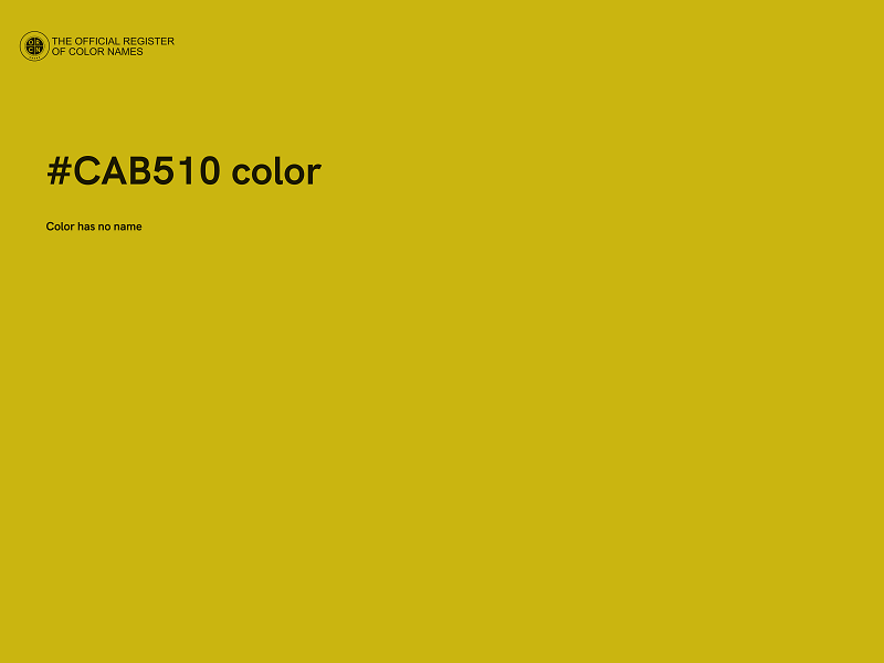 #CAB510 color image