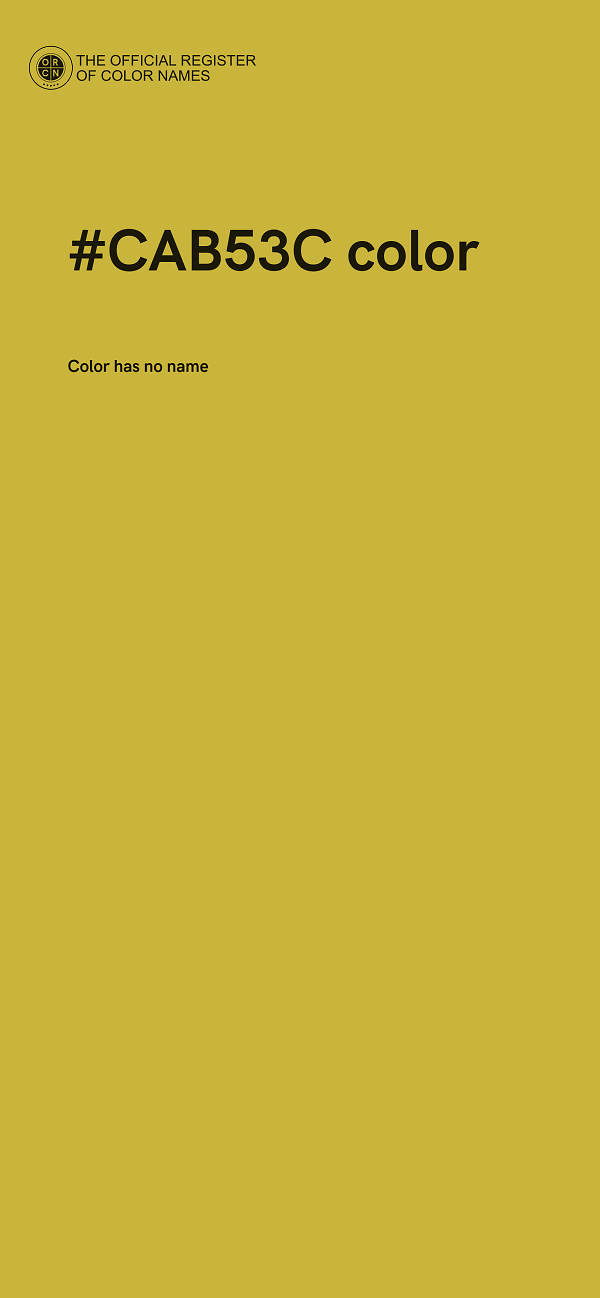 #CAB53C color image