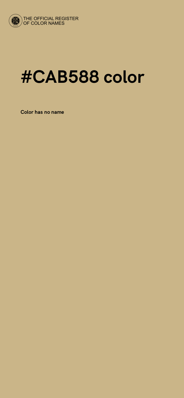 #CAB588 color image