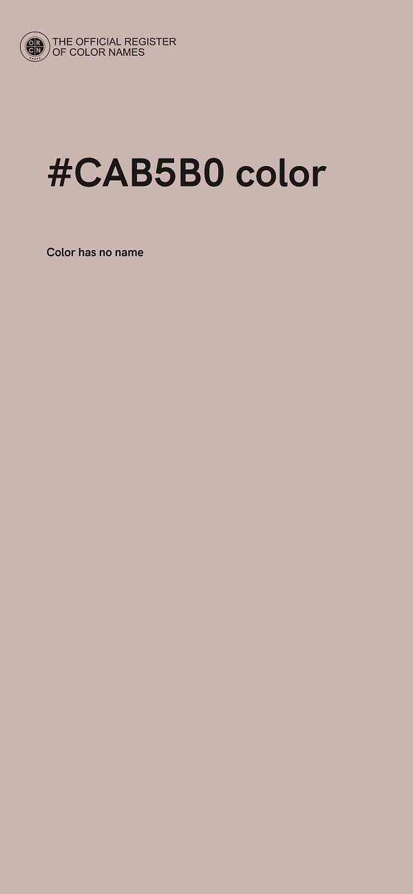 #CAB5B0 color image