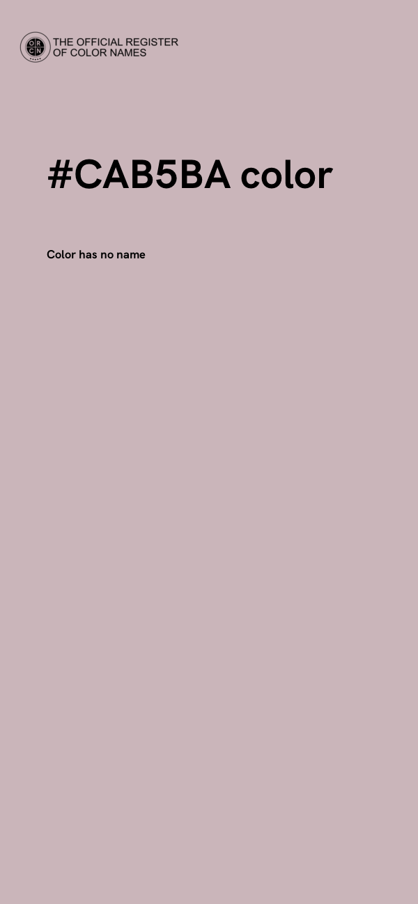 #CAB5BA color image