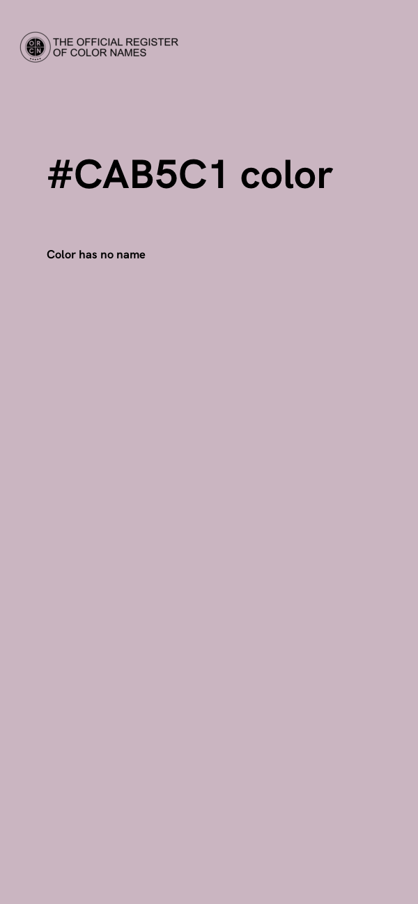 #CAB5C1 color image