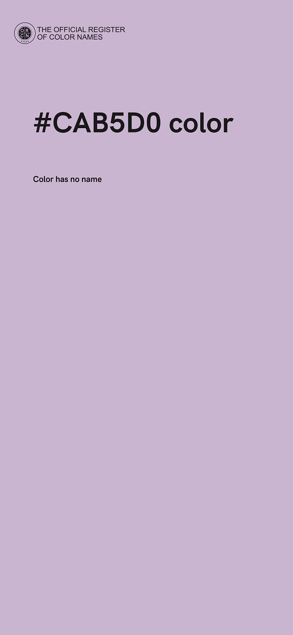 #CAB5D0 color image