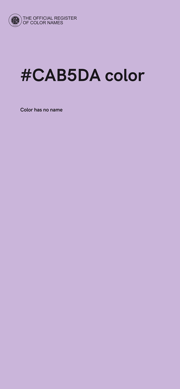 #CAB5DA color image