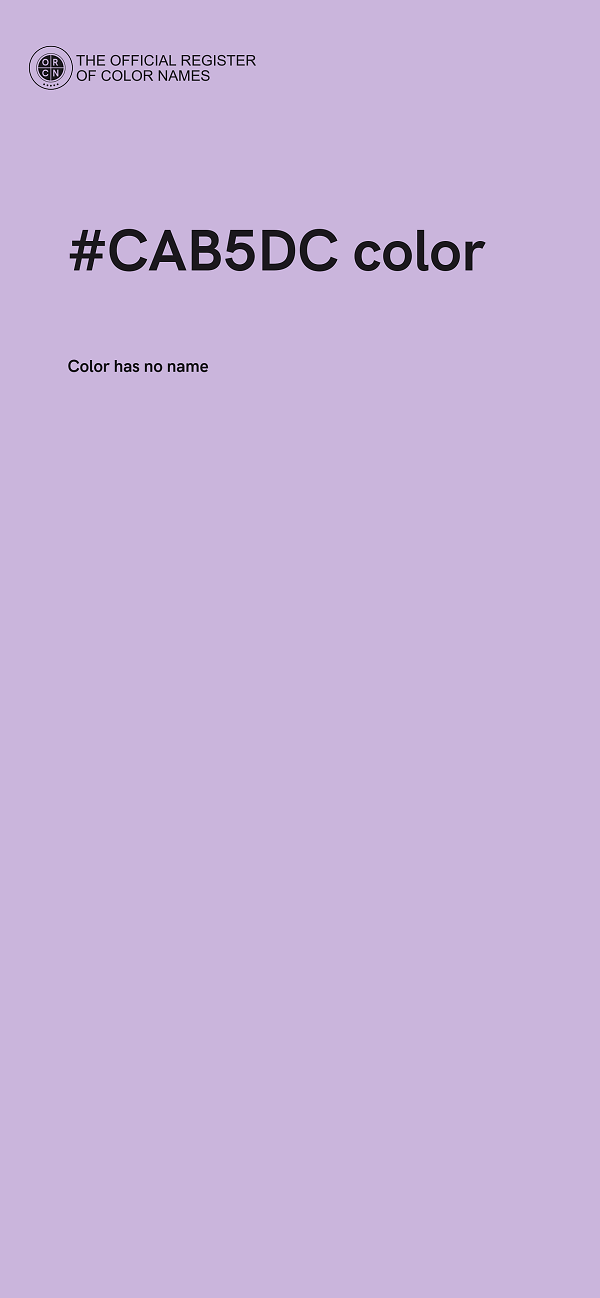 #CAB5DC color image