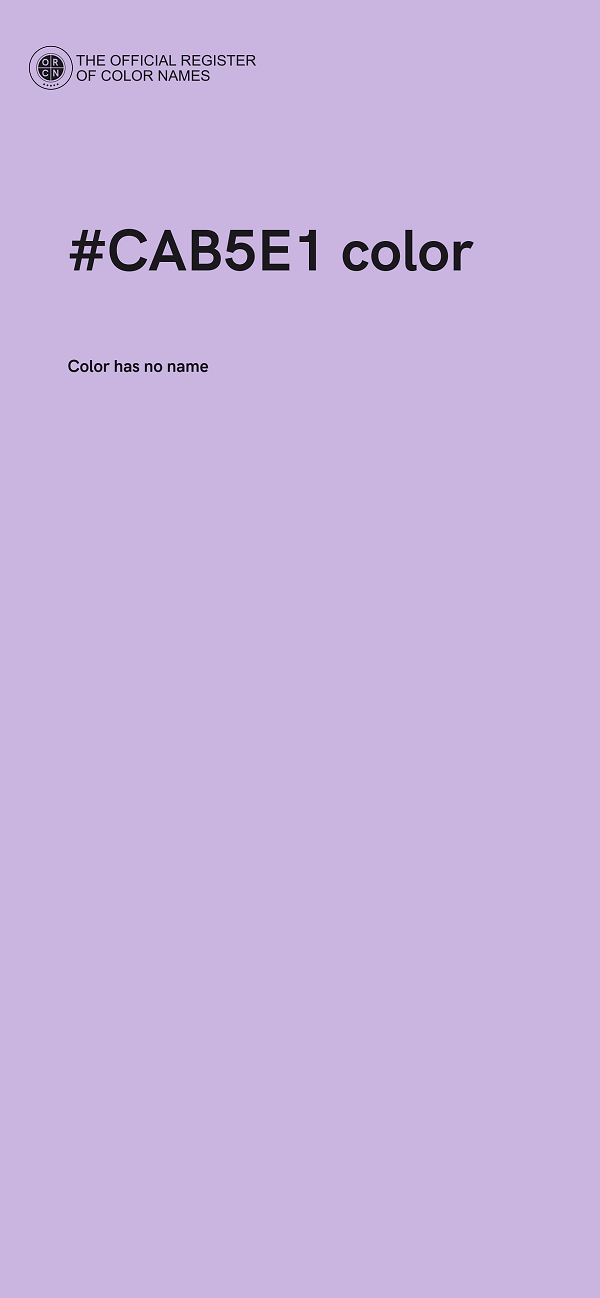 #CAB5E1 color image