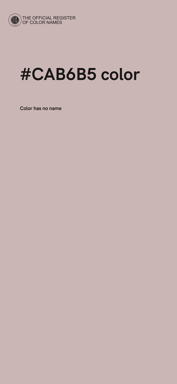 #CAB6B5 color image