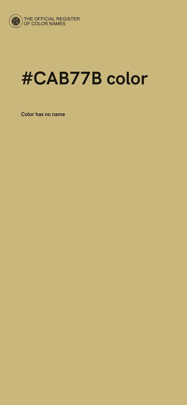 #CAB77B color image