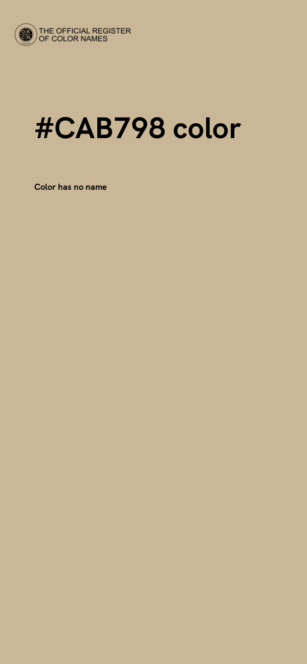 #CAB798 color image