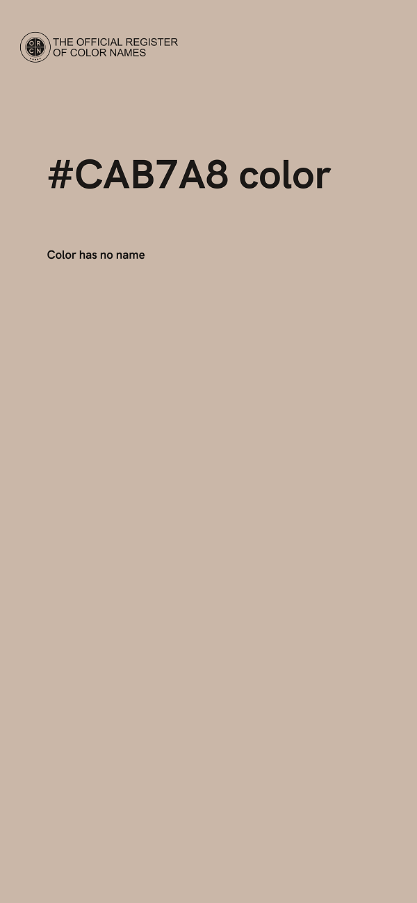 #CAB7A8 color image