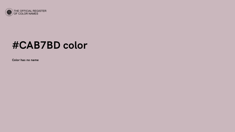 #CAB7BD color image