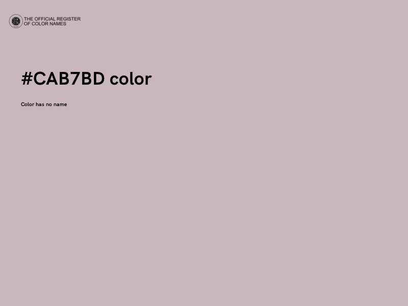 #CAB7BD color image