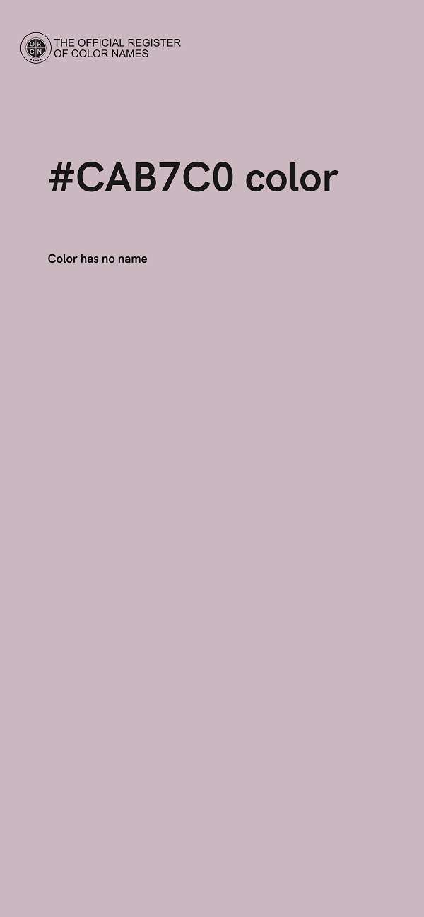 #CAB7C0 color image