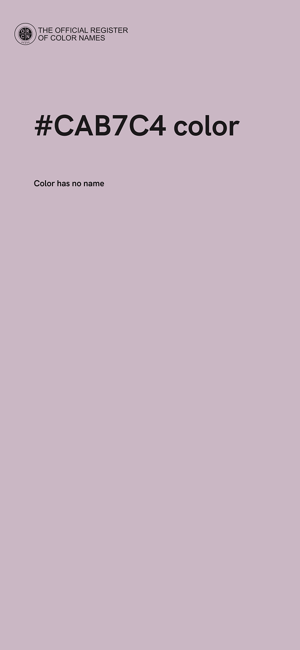 #CAB7C4 color image