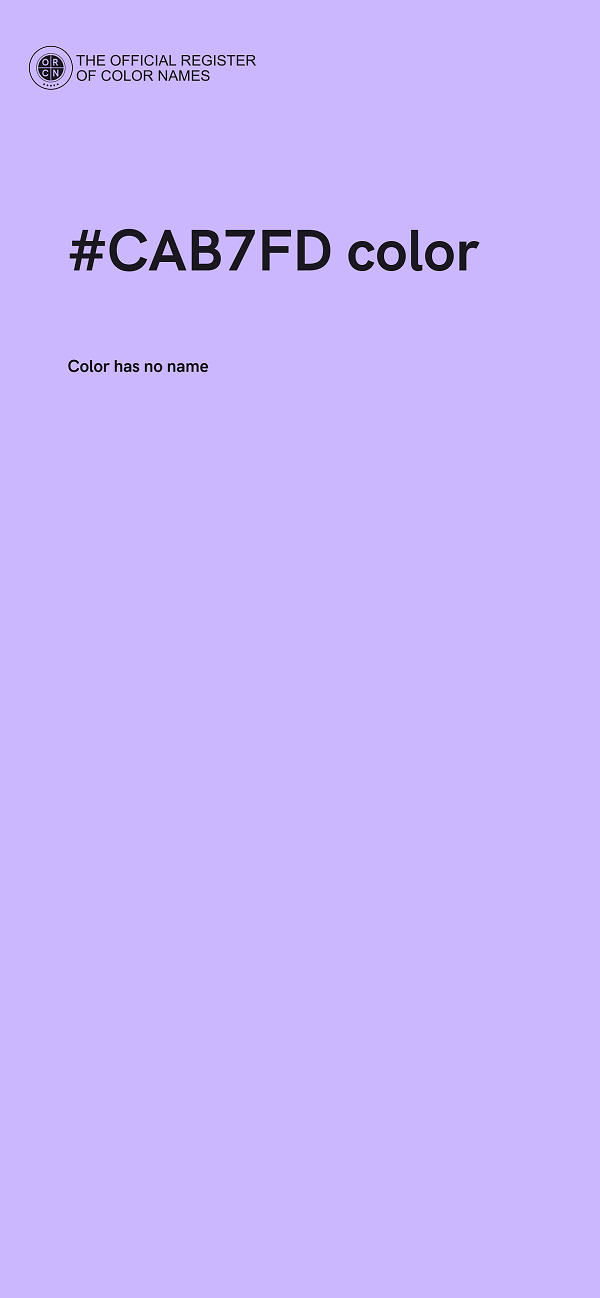 #CAB7FD color image