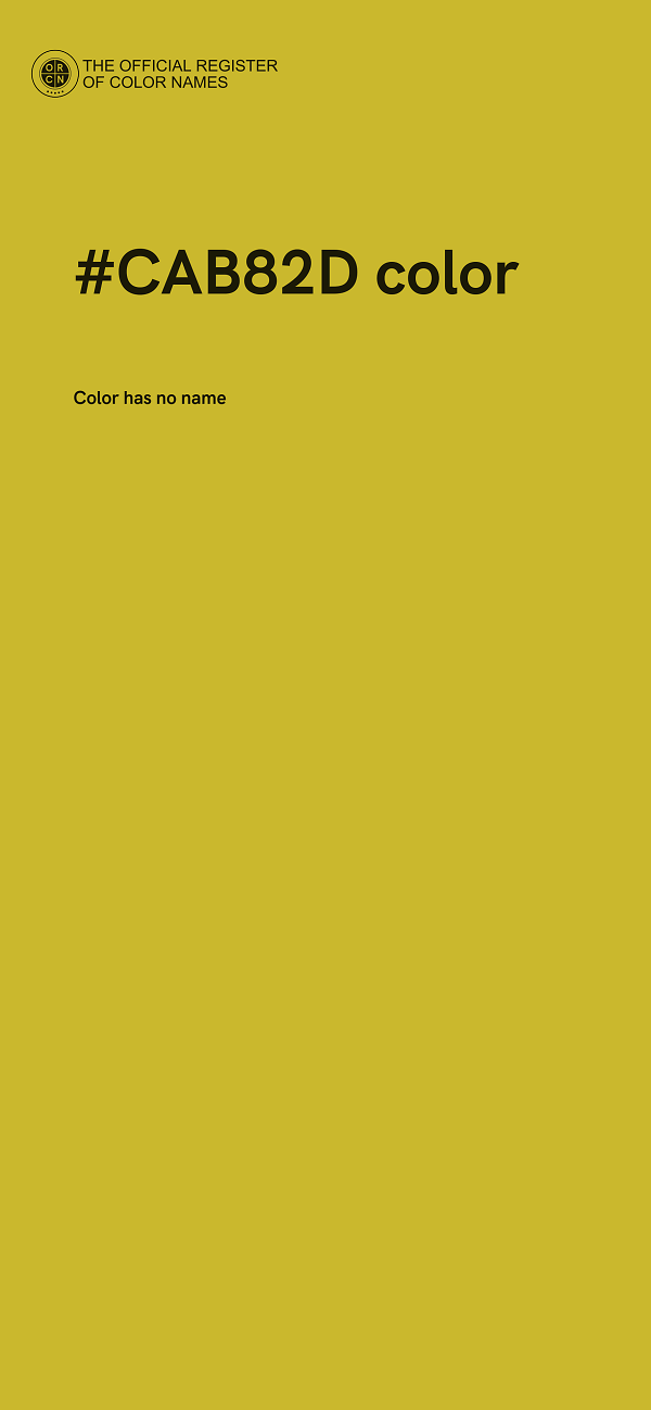 #CAB82D color image