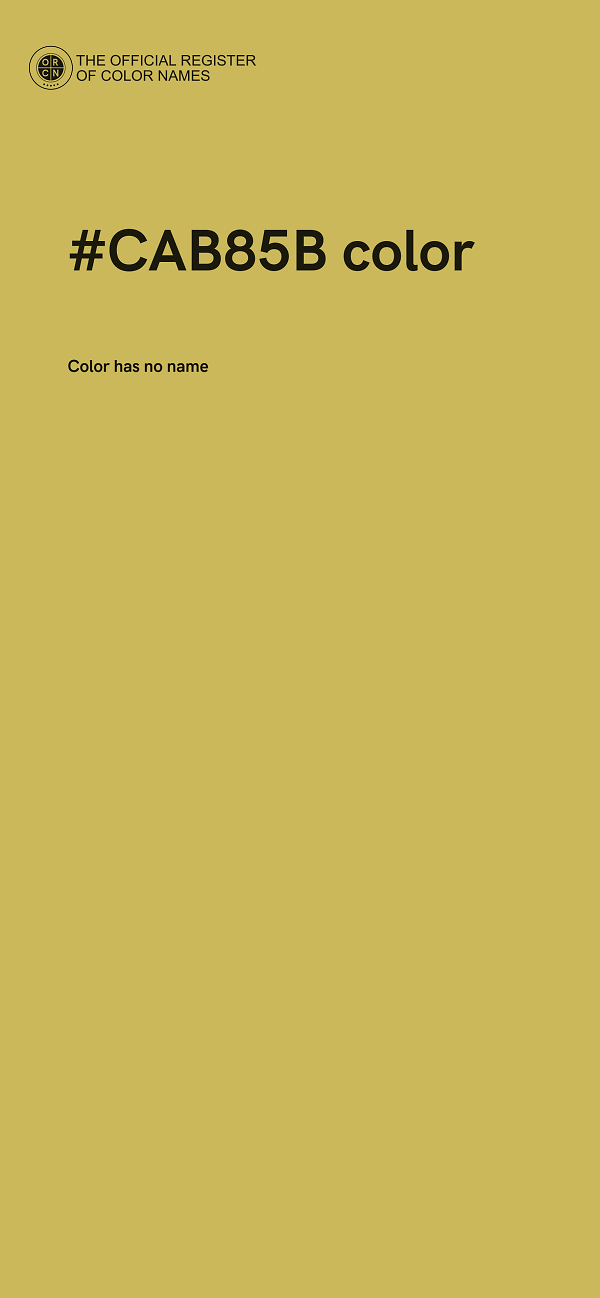 #CAB85B color image