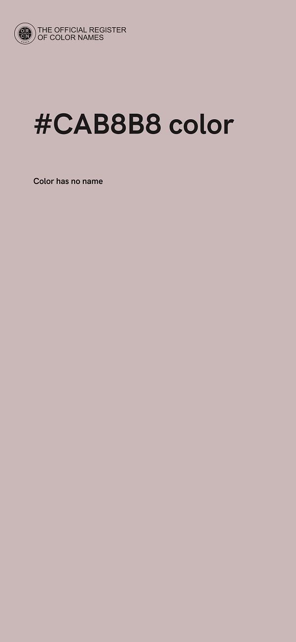 #CAB8B8 color image