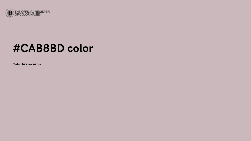 #CAB8BD color image
