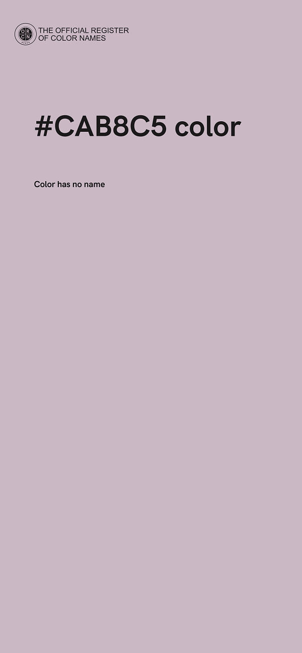 #CAB8C5 color image